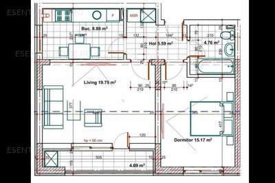 Apartament 2 camere in Ansamblu Rezidential la Metrou Aparatorii Patriei, zona Berceni.