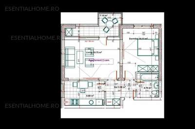 Apartament 2 camere cu TERASA in Berceni la Metrou Apraratorii Patriei in doar 10 minute.