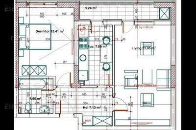 Apartament 2 camere, Berceni, Str. Drumul Binelui la doar 10 minute de Metrou Aparatorii Patriei.