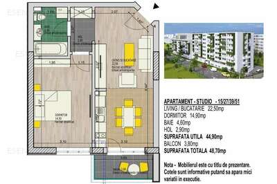 Drumul Jilavei, 7 min Metrou Aparatorii Patriei-Apartament tip Studio