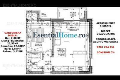 Apartament 2 camere(Studio) langa Metrou in zona Berceni.